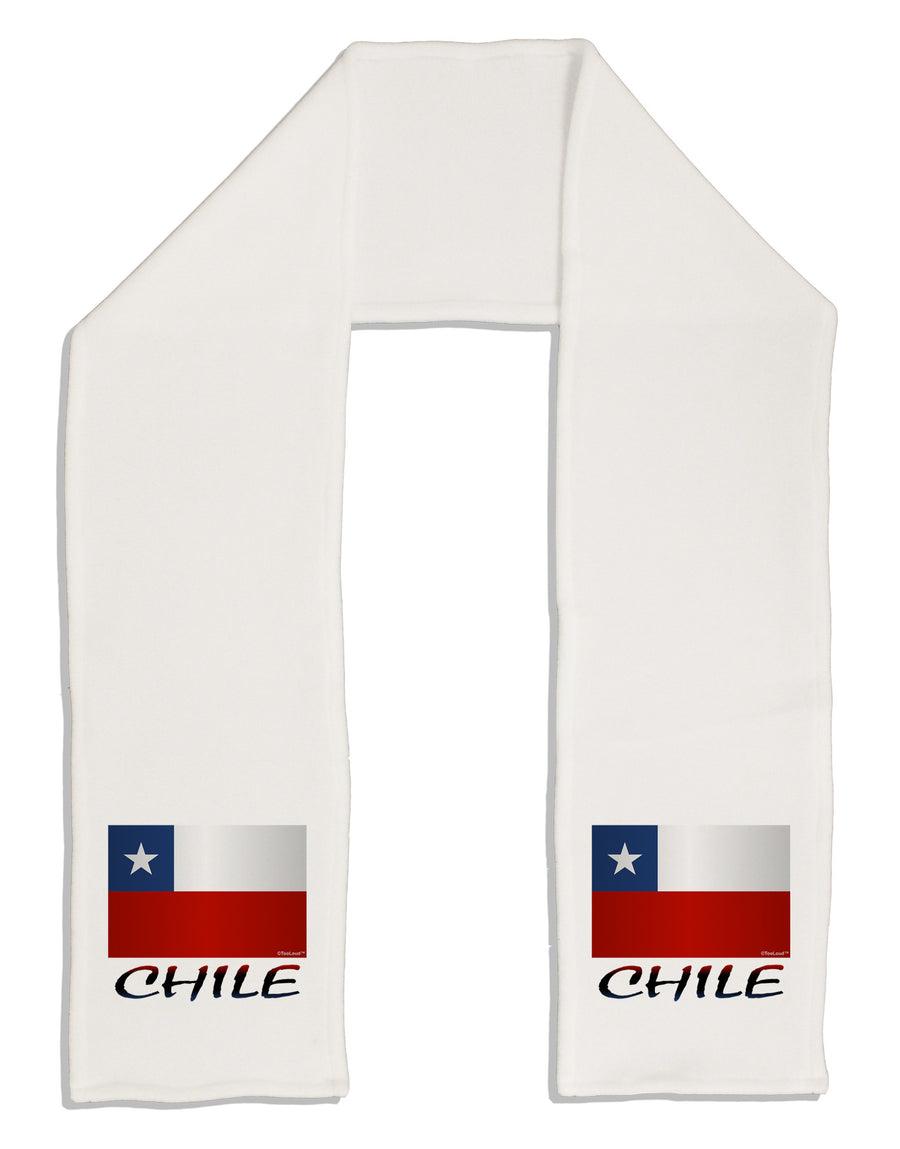 Chile Flag Adult Fleece 64&#x22; Scarf-TooLoud-White-One-Size-Adult-Davson Sales