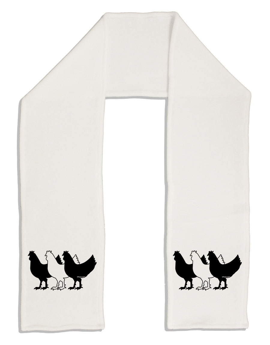 Three French Hens Adult Fleece 64&#x22; Scarf-TooLoud-White-One-Size-Adult-Davson Sales