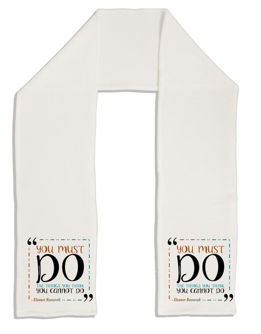 TooLoud You Must Eleanor R Adult Fleece 64&#x22; Scarf-TooLoud-White-One-Size-Adult-Davson Sales