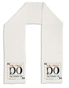 TooLoud You Must Eleanor R Adult Fleece 64&#x22; Scarf-TooLoud-White-One-Size-Adult-Davson Sales