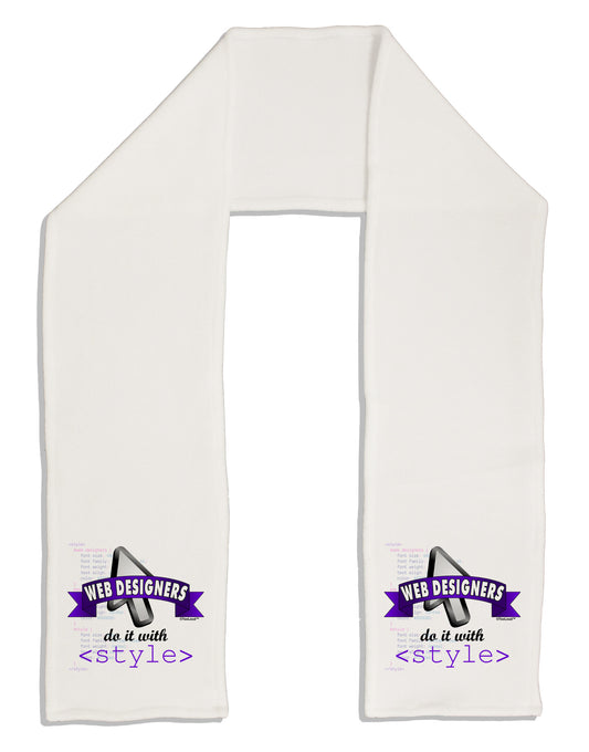 Web Designers - Style Adult Fleece 64&#x22; Scarf-TooLoud-White-One-Size-Adult-Davson Sales