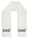 Dad to the Fourth Power - Dad of Four Adult Fleece 64&#x22; Scarf-TooLoud-White-One-Size-Adult-Davson Sales