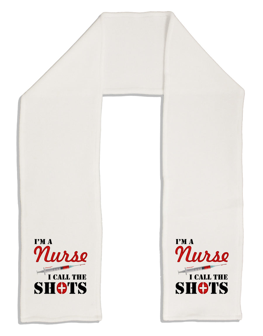 Nurse - Call The Shots Adult Fleece 64" Scarf-TooLoud-White-One-Size-Adult-Davson Sales
