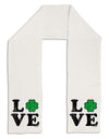 Irish Love - Distressed Adult Fleece 64&#x22; Scarf by TooLoud-TooLoud-White-One-Size-Adult-Davson Sales