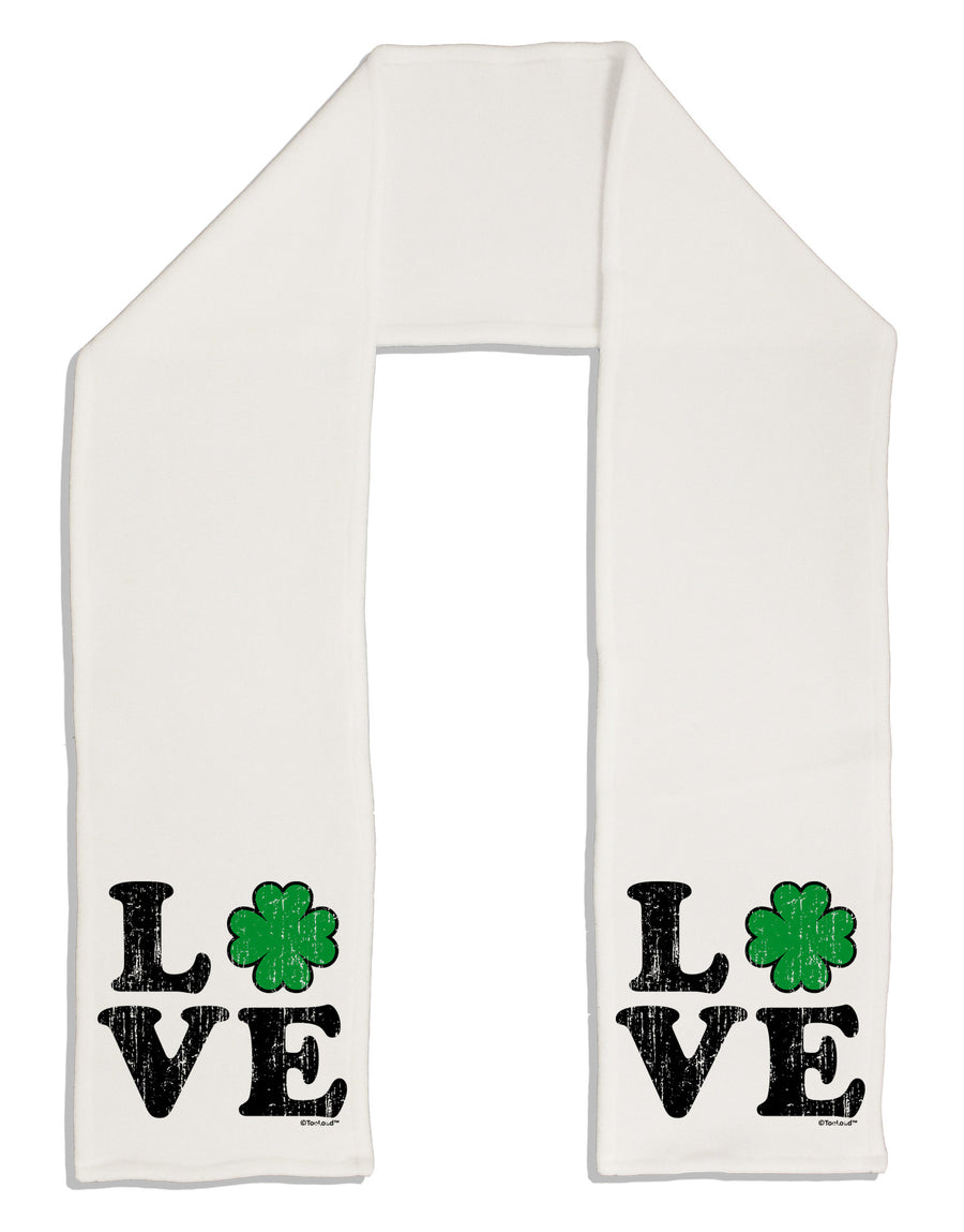 Irish Love - Distressed Adult Fleece 64&#x22; Scarf by TooLoud-TooLoud-White-One-Size-Adult-Davson Sales