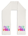 PLUR Vibes Adult Fleece 64&#x22; Scarf-TooLoud-White-One-Size-Adult-Davson Sales