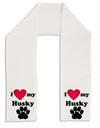 I Heart My Husky Adult Fleece 64&#x22; Scarf by TooLoud-TooLoud-White-One-Size-Adult-Davson Sales