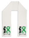 Hope for a Cure - Light Green Ribbon Celiac Disease - Flowers Adult Fleece 64&#x22; Scarf-TooLoud-White-One-Size-Adult-Davson Sales