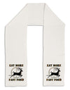 Eat More Fast Food - Deer Adult Fleece 64&#x22; Scarf-TooLoud-White-One-Size-Adult-Davson Sales