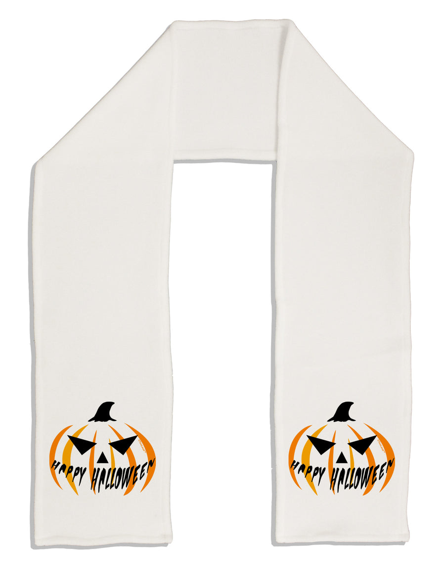 Happy Halloween Jack Adult Fleece 64&#x22; Scarf-TooLoud-White-One-Size-Adult-Davson Sales