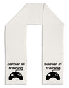 Gamer In Training BnW Adult Fleece 64&#x22; Scarf-TooLoud-White-One-Size-Adult-Davson Sales