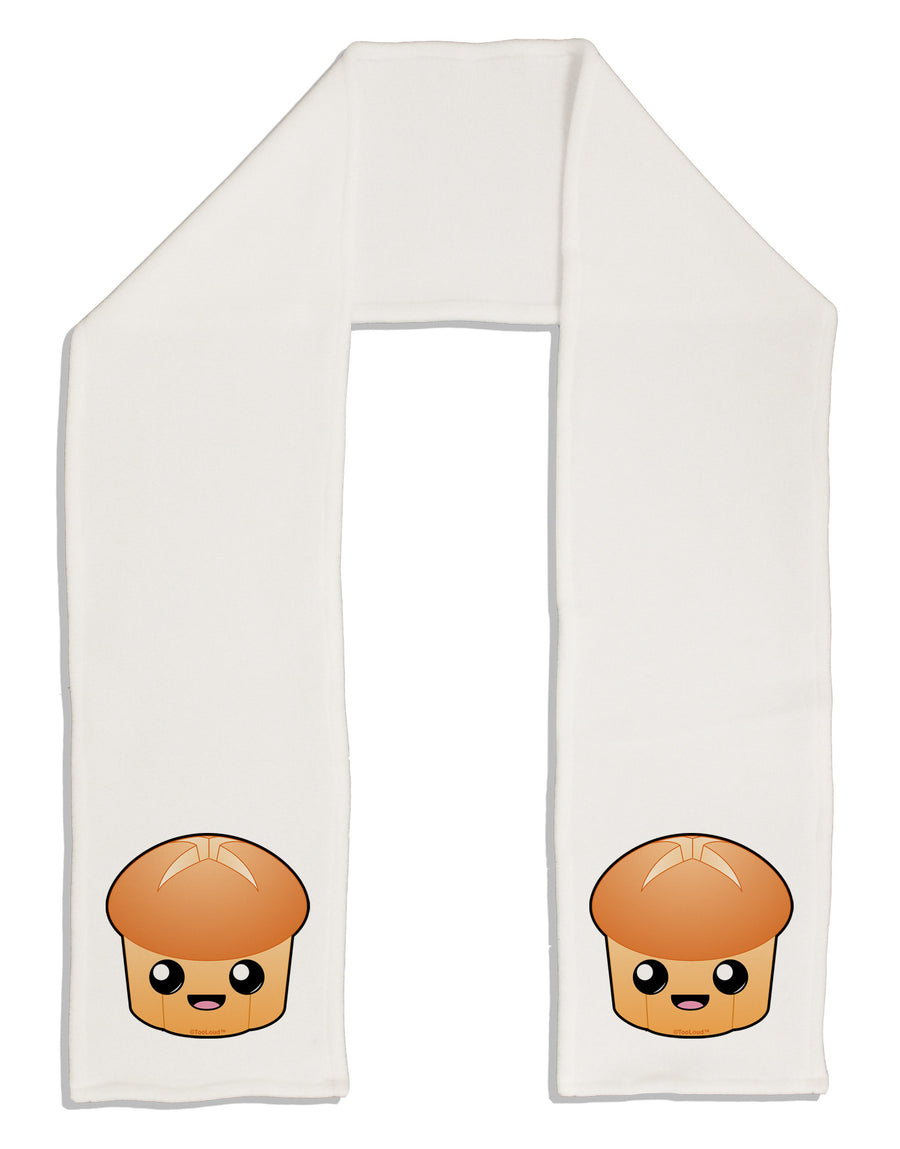 Cute Dinner Roll Adult Fleece 64&#x22; Scarf-TooLoud-White-One-Size-Adult-Davson Sales