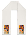 Mt Shavano Colorado Watercolor Adult Fleece 64&#x22; Scarf-TooLoud-White-One-Size-Adult-Davson Sales