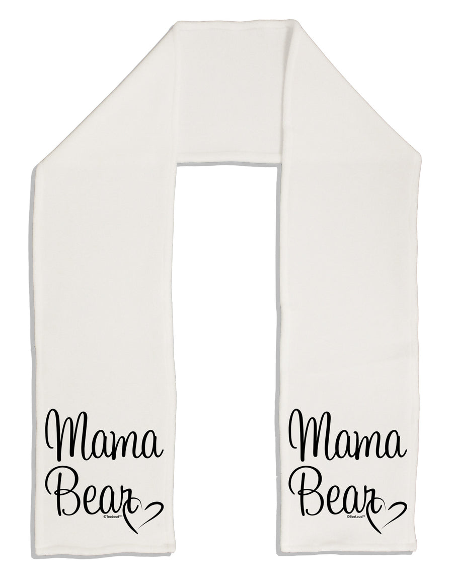 Mama Bear with Heart - Mom Design Adult Fleece 64&#x22; Scarf-TooLoud-White-One-Size-Adult-Davson Sales