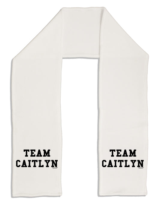 Team Caitlyn Adult Fleece 64&#x22; Scarf-TooLoud-White-One-Size-Adult-Davson Sales