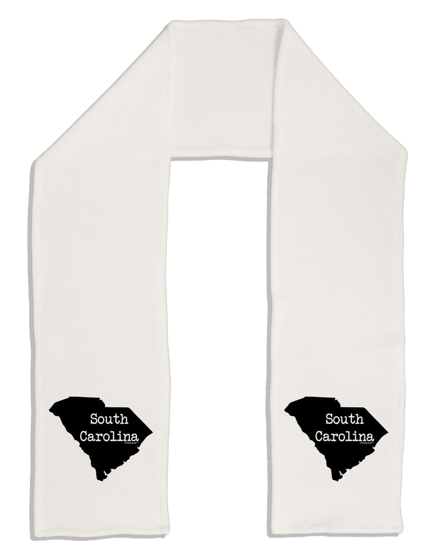 South Carolina - United States Shape Adult Fleece 64&#x22; Scarf by TooLoud-TooLoud-White-One-Size-Adult-Davson Sales