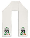 I Can't Keep Calm I'm Irish Adult Fleece 64&#x22; Scarf-TooLoud-White-One-Size-Adult-Davson Sales