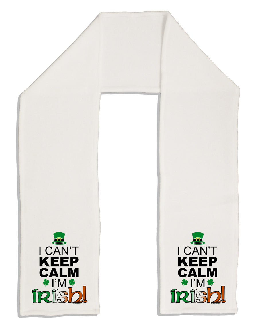 I Can't Keep Calm I'm Irish Adult Fleece 64&#x22; Scarf-TooLoud-White-One-Size-Adult-Davson Sales