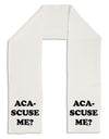 Aca-Scuse Me Adult Fleece 64&#x22; Scarf-TooLoud-White-One-Size-Adult-Davson Sales