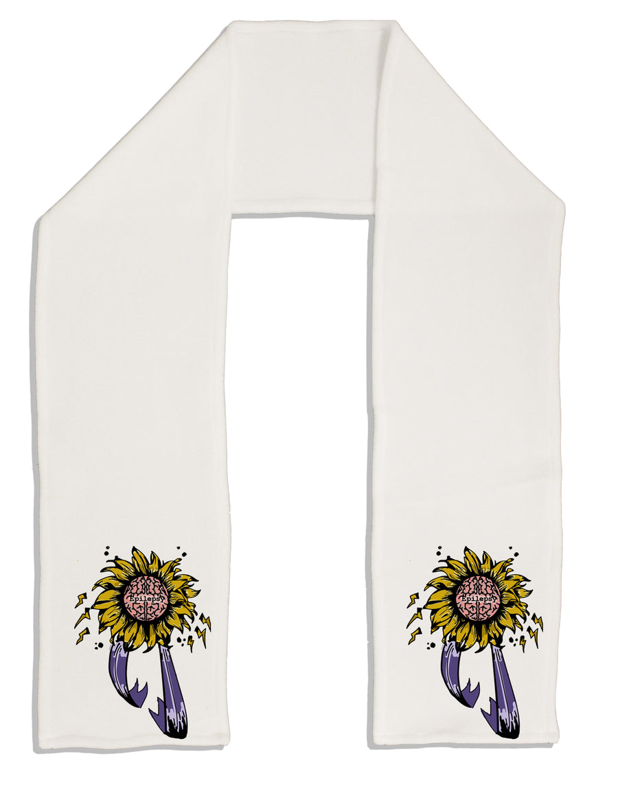 TooLoud Epilepsy Awareness Adult Fleece 64 Inch Scarf-Scarves-TooLoud-White-One-Size-Adult-Davson Sales
