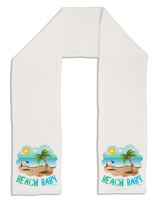 Fun Summer Beach Scene - Beach Baby Adult Fleece 64&#x22; Scarf by TooLoud-TooLoud-White-One-Size-Adult-Davson Sales