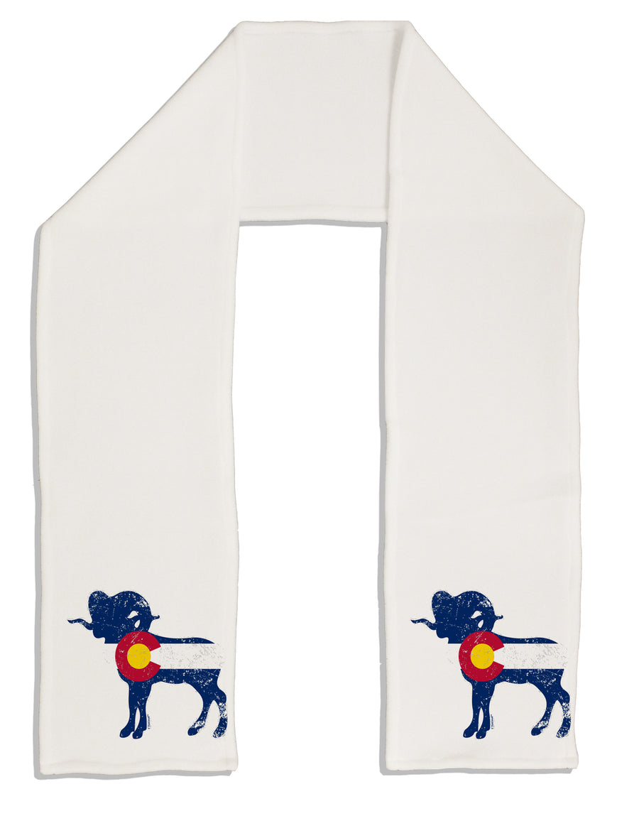 Grunge Colorado Emblem Flag Adult Fleece 64 Inch Scarf-Scarves-TooLoud-White-One-Size-Adult-Davson Sales