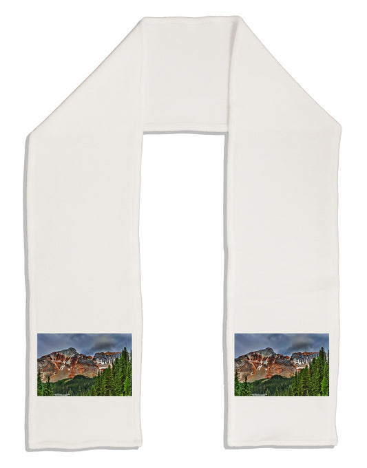 Colorado Mountains Forrest Adult Fleece 64&#x22; Scarf-TooLoud-White-One-Size-Adult-Davson Sales