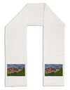 Colorado Mountains Forrest Adult Fleece 64&#x22; Scarf-TooLoud-White-One-Size-Adult-Davson Sales