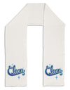 Clean Text Adult Fleece 64&#x22; Scarf-TooLoud-White-One-Size-Adult-Davson Sales