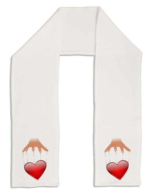 Heart on Puppet Strings Adult Fleece 64&#x22; Scarf-TooLoud-White-One-Size-Adult-Davson Sales