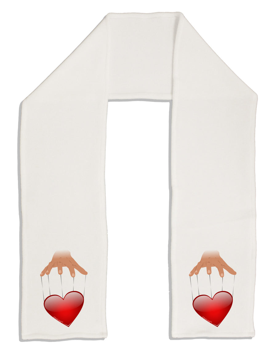 Heart on Puppet Strings Adult Fleece 64&#x22; Scarf-TooLoud-White-One-Size-Adult-Davson Sales