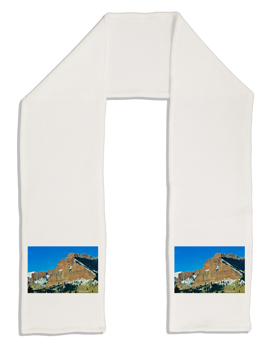 Colorado Snowy Mountains Adult Fleece 64&#x22; Scarf-TooLoud-White-One-Size-Adult-Davson Sales