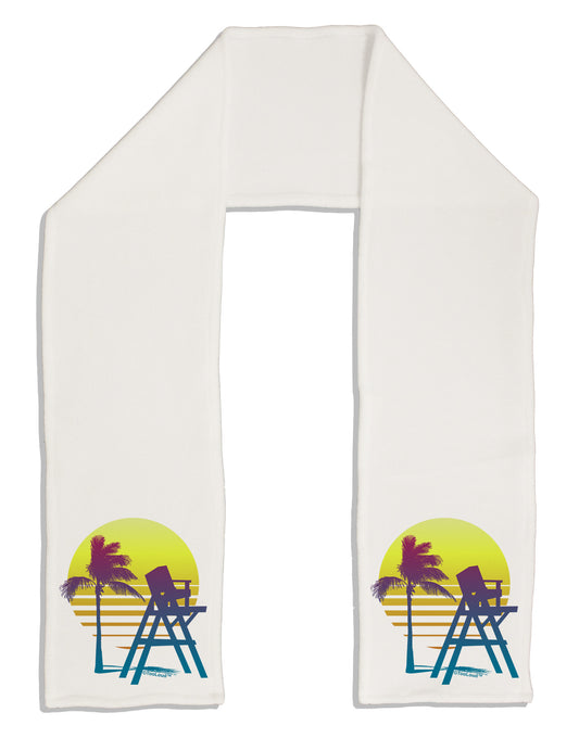 LA Beach Silhouette Letters Adult Fleece 64&#x22; Scarf-TooLoud-White-One-Size-Adult-Davson Sales