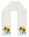 LA Beach Silhouette Letters Adult Fleece 64&#x22; Scarf-TooLoud-White-One-Size-Adult-Davson Sales