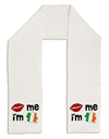 Kiss and Irish Flag Shamrock - Kiss Me I'm Irish Adult Fleece 64&#x22; Scarf by TooLoud-TooLoud-White-One-Size-Adult-Davson Sales