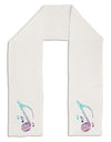 Music Note Typography Adult Fleece 64&#x22; Scarf-TooLoud-White-One-Size-Adult-Davson Sales