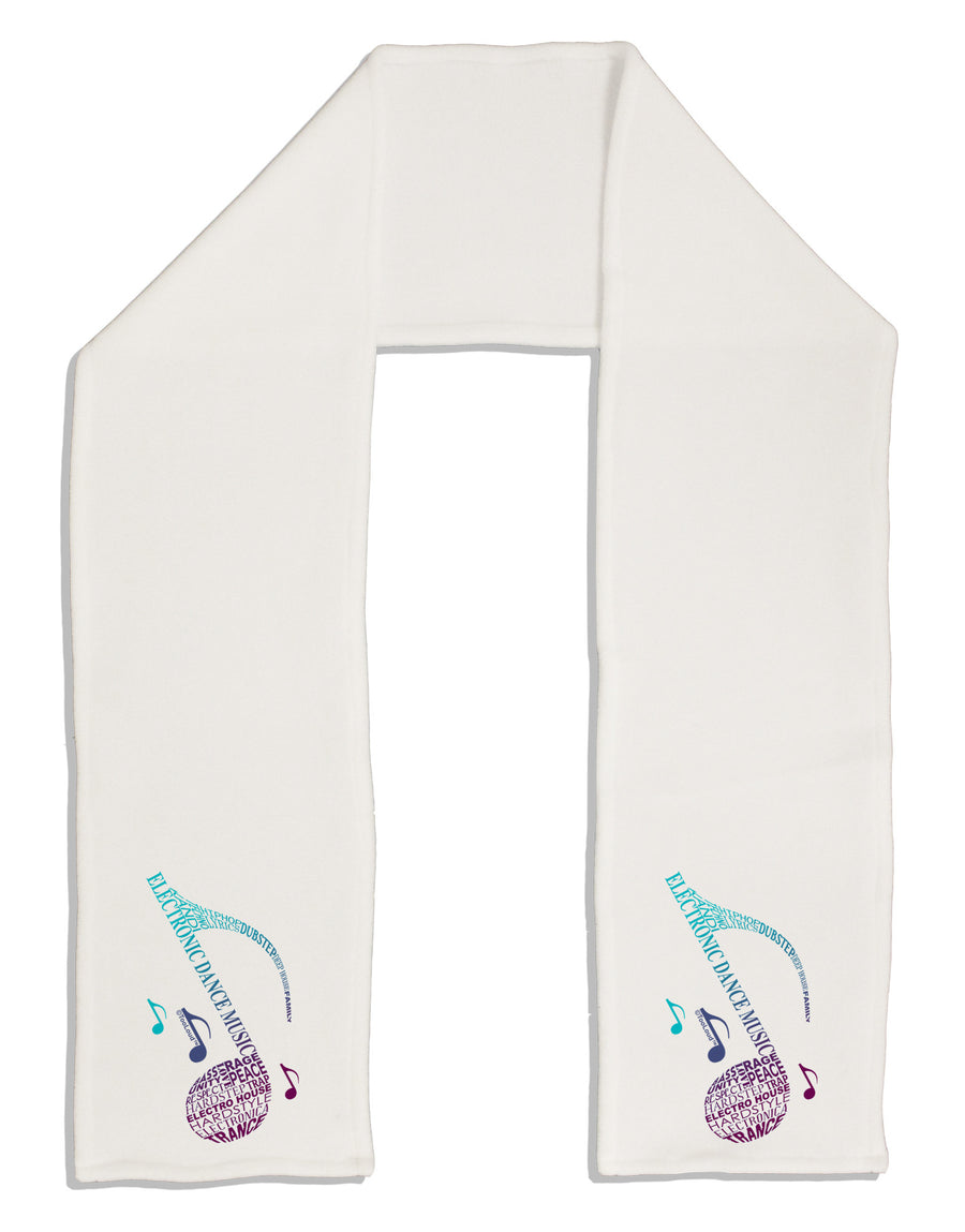 Music Note Typography Adult Fleece 64&#x22; Scarf-TooLoud-White-One-Size-Adult-Davson Sales