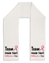 Personalized Team -Name- Breast Cancer Walk - Walking for a Cure Adult Fleece 64&#x22; Scarf-TooLoud-White-One-Size-Adult-Davson Sales