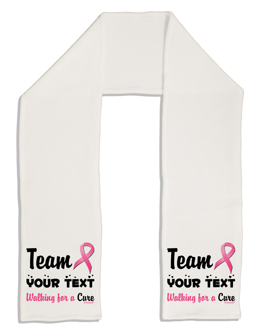 Personalized Team -Name- Breast Cancer Walk - Walking for a Cure Adult Fleece 64&#x22; Scarf-TooLoud-White-One-Size-Adult-Davson Sales