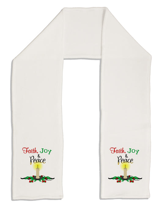 Christmas Candle with Text Adult Fleece 64&#x22; Scarf-TooLoud-White-One-Size-Adult-Davson Sales