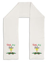 Christmas Candle with Text Adult Fleece 64&#x22; Scarf-TooLoud-White-One-Size-Adult-Davson Sales