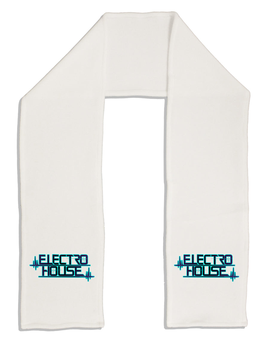 Electro House Bolt Adult Fleece 64&#x22; Scarf-TooLoud-White-One-Size-Adult-Davson Sales