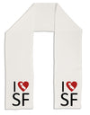 I Heart San Francisco Adult Fleece 64&#x22; Scarf-TooLoud-White-One-Size-Adult-Davson Sales