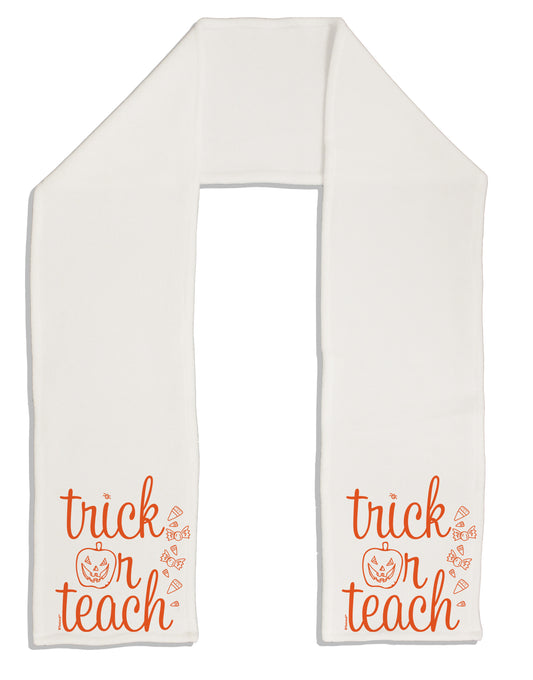 Trick or Teach Adult Fleece 64 Inch Scarf-Scarves-TooLoud-White-One-Size-Adult-Davson Sales