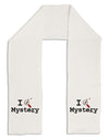 I Love Mystery Adult Fleece 64&#x22; Scarf-TooLoud-White-One-Size-Adult-Davson Sales