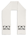 Nerd Dad - Glasses Adult Fleece 64&#x22; Scarf by TooLoud-TooLoud-White-One-Size-Adult-Davson Sales