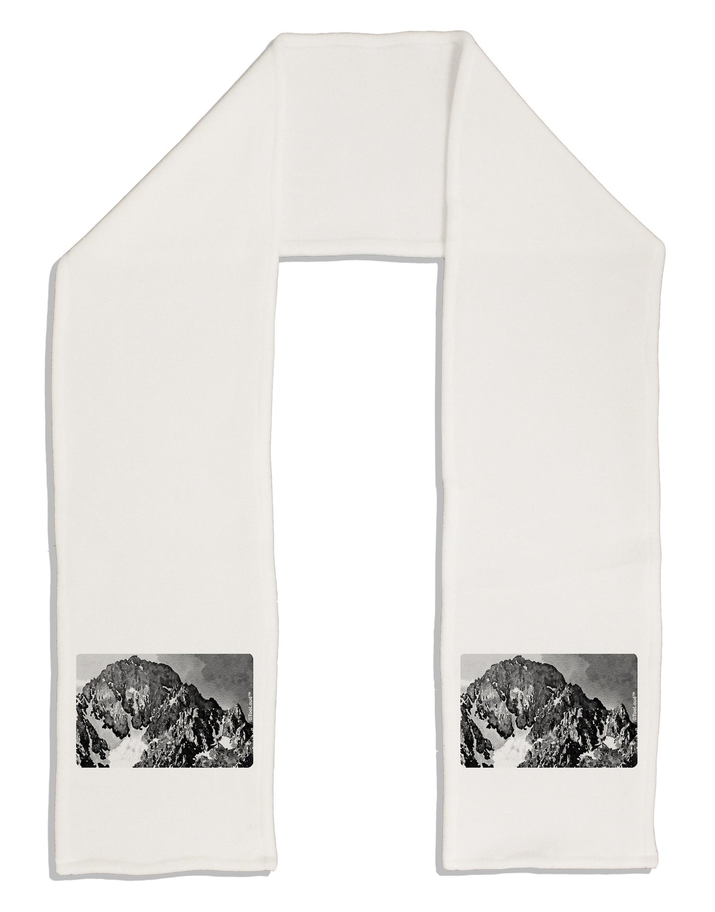 San Juan Mountain Range CO 2 Adult Fleece 64&#x22; Scarf-TooLoud-White-One-Size-Adult-Davson Sales
