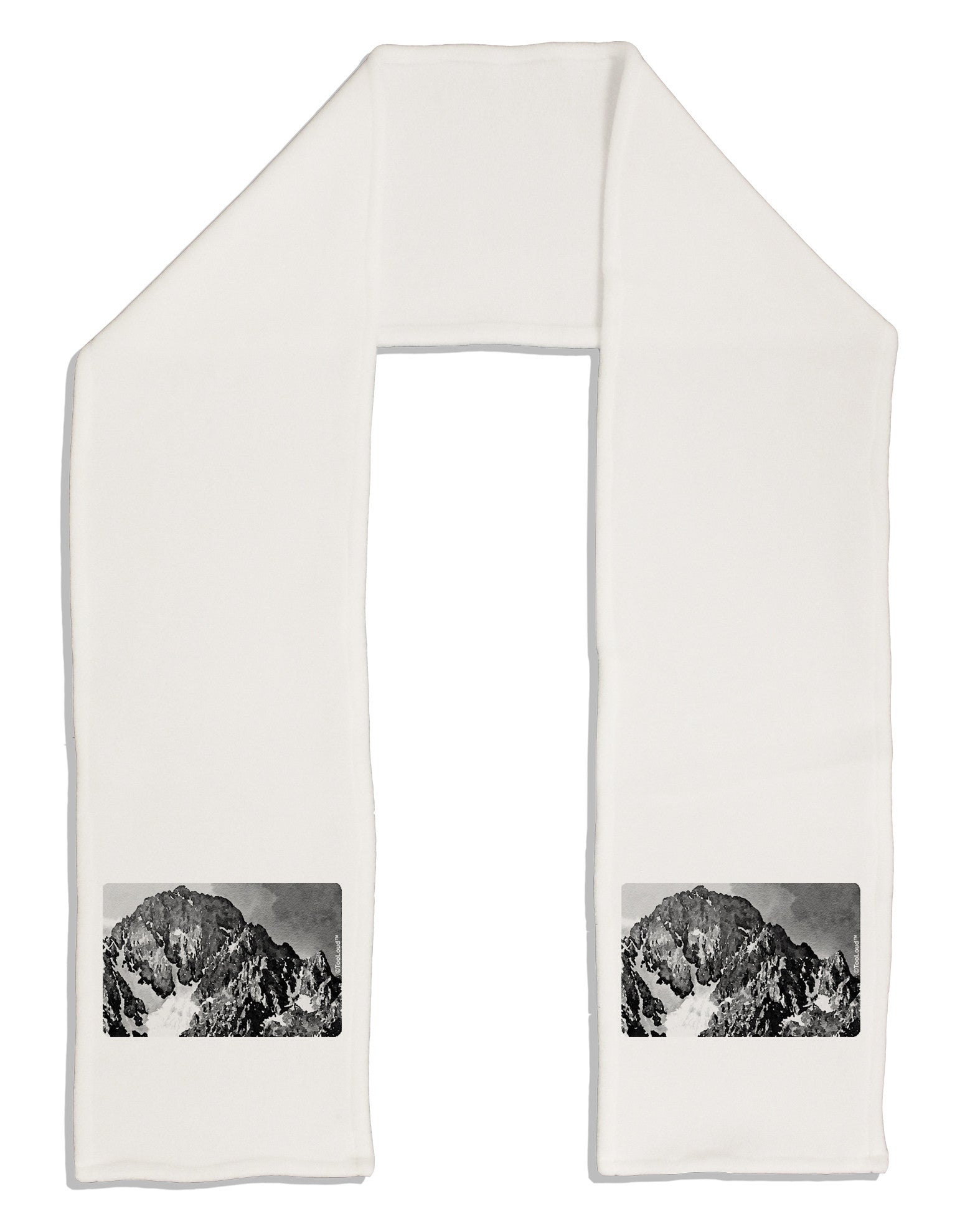 San Juan Mountain Range CO 2 Adult Fleece 64&#x22; Scarf-TooLoud-White-One-Size-Adult-Davson Sales