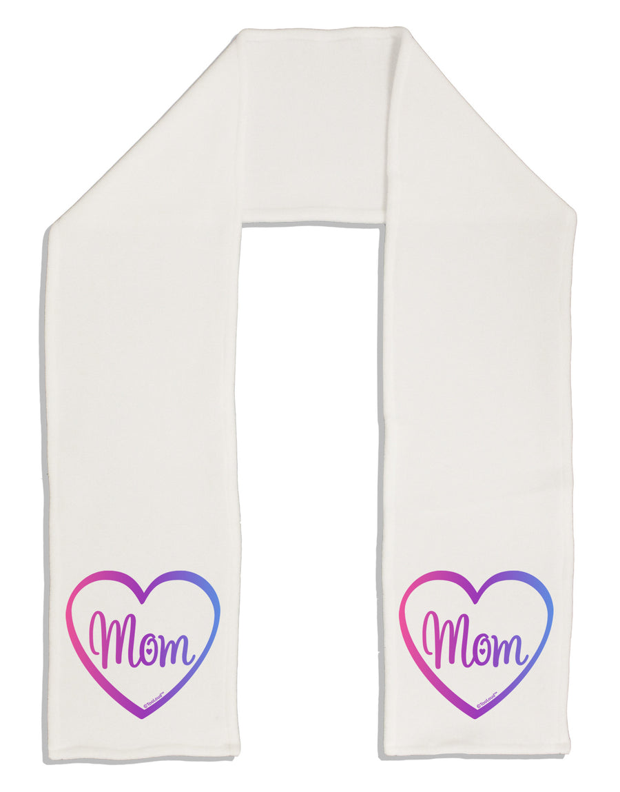 Mom Heart Design - Gradient Colors Adult Fleece 64&#x22; Scarf by TooLoud-TooLoud-White-One-Size-Adult-Davson Sales