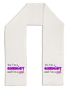 Yes I am a Chemist Girl Adult Fleece 64&#x22; Scarf-TooLoud-White-One-Size-Adult-Davson Sales
